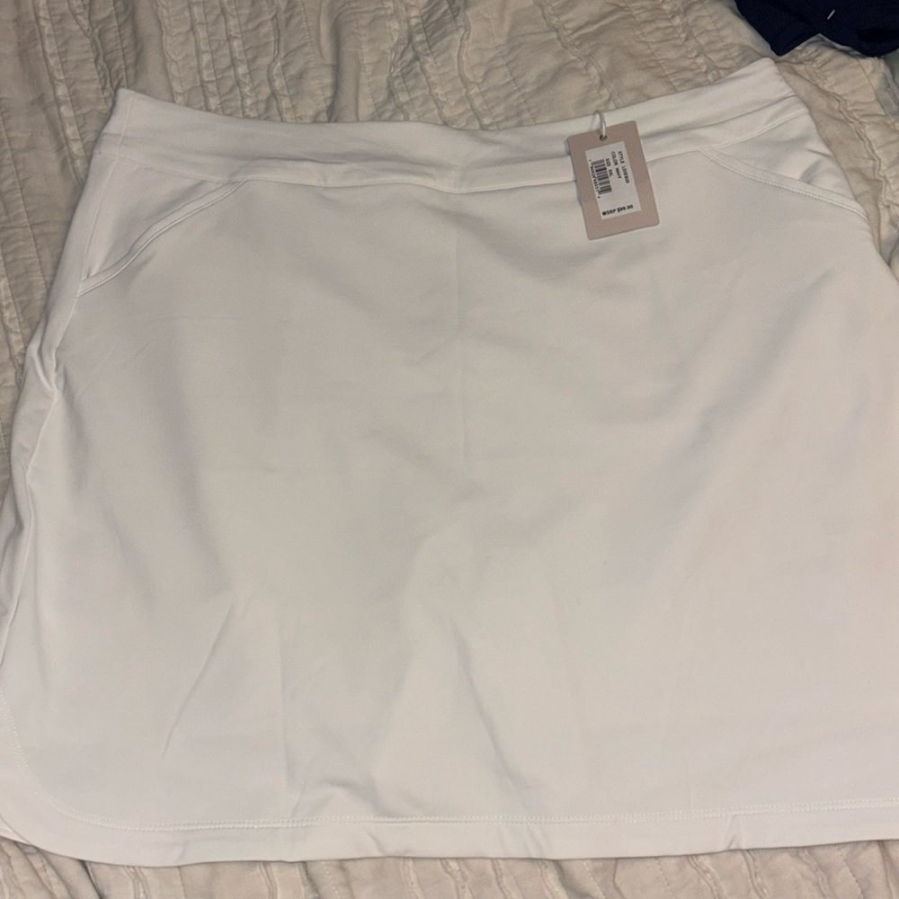 NWT White Peter Milllar Atheletic/Tennks/Golf Skirt. Size XXL